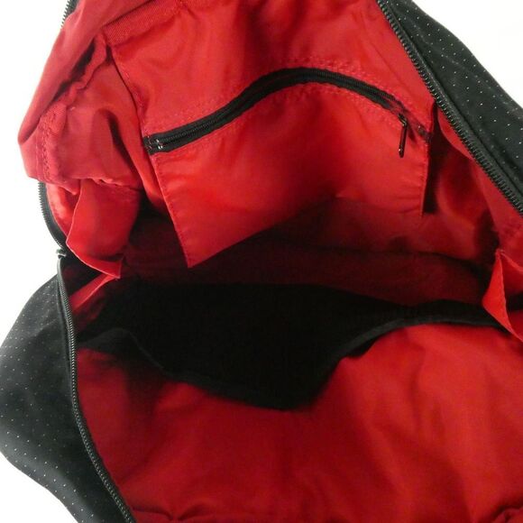 Artisan & Artist Hangbag Shoulder Bag Purse Boston Polka Dot Black Red Fits All - Picture 7 of 8